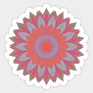 Rolling in colour Mandala Sticker
